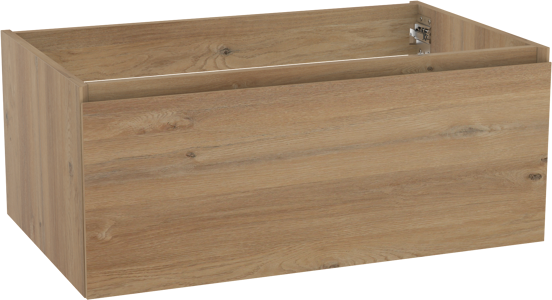 Storke Edge meuble sous-vasque suspendu 85 x 52 cm chêne brut 1 tiroir