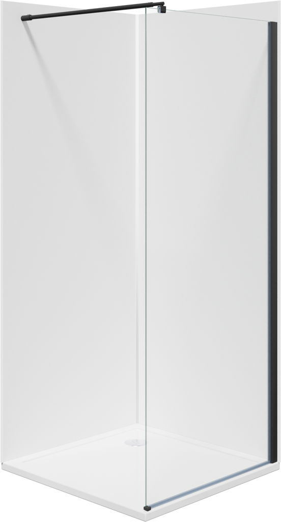 Linie Plato revêtement mural de douche 90 x 90 x 210 cm pvc blanc mat set profiles incl.