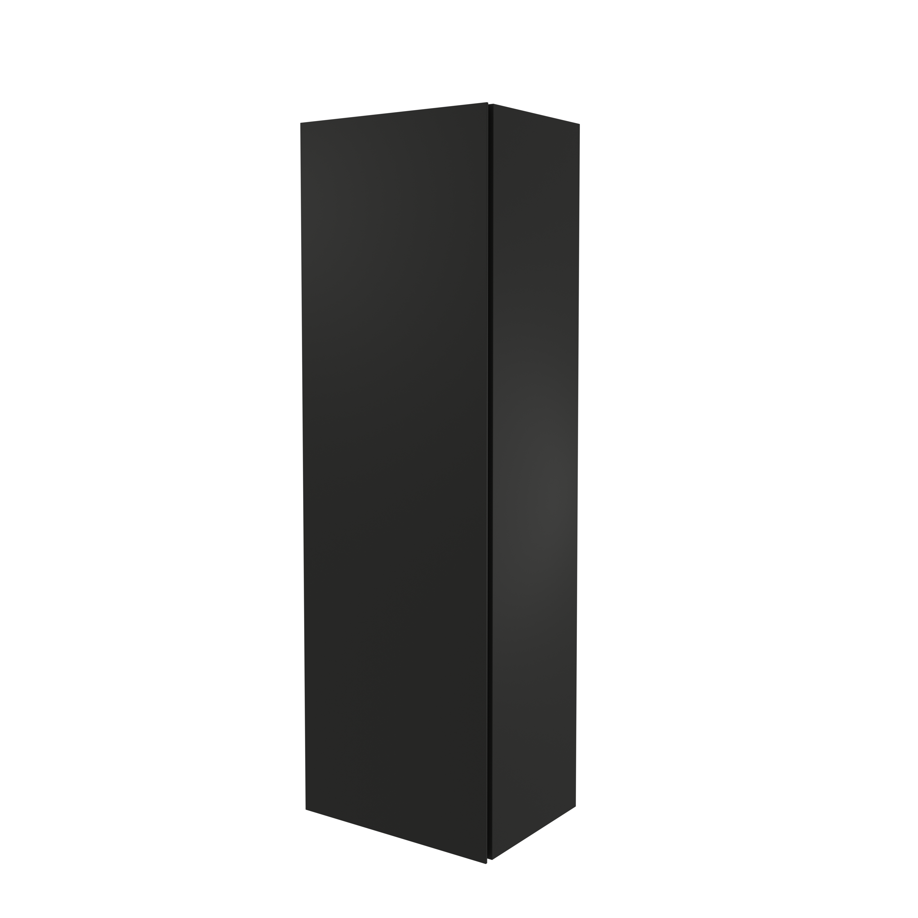 Storke Edge zwevende badkamerkast mat zwart 40 x 30 x 125 cm