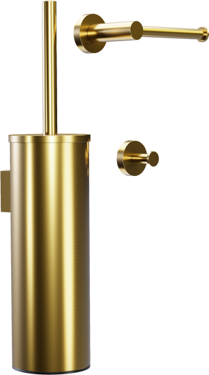 Blaufoss Harmony set accessoires de toilette Brushed Gold