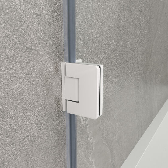 Balmani Modular douchedeur scharnieren en greep mat wit
