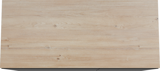 Storke Edge staand badkamermeubel 120 x 52 cm mat zwart met Panton enkel of dubbel tablet in melamine ruwe eik