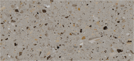 Balmani Stretto enkel of dubbel tablet greige terrazzo 120 x 55 cm