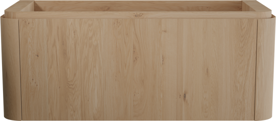 Balmani Moon meuble sous-vasque suspendu 130 x 55 cm chêne naturel 2 tiroirs