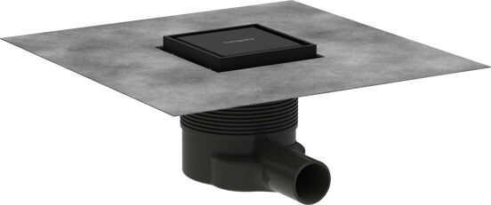 Hansgrohe RainDrain Brillance Punktablauf 10cm Schwarz matt