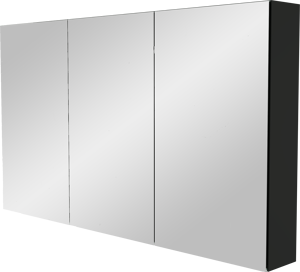 Storke Reflecta spiegelkast 130 x 75 cm mat zwart