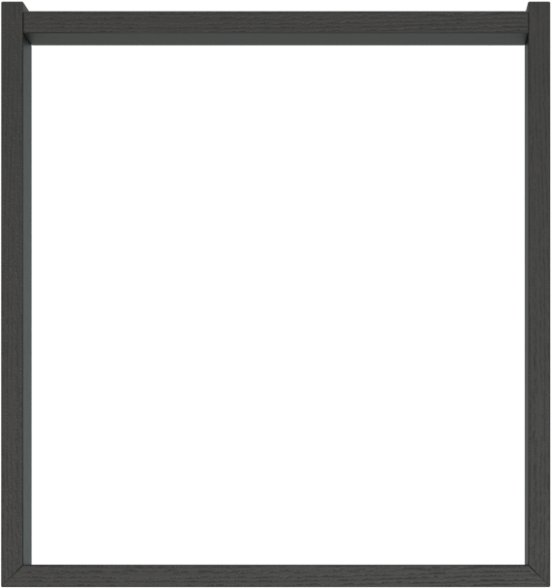 Balmani Lucida Sockel für Hochschrank, Eiche schwarz, 45 x 33 cm