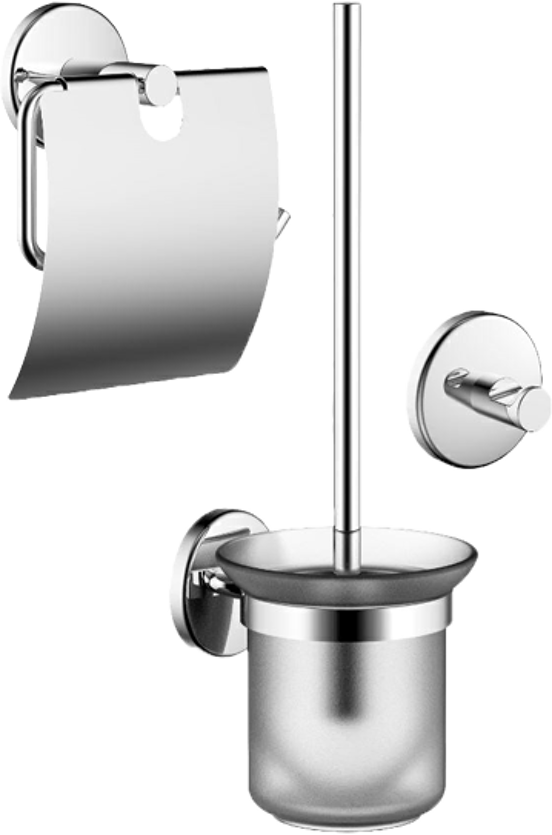 Linie Ecco set d'accessoires de toilette chrome