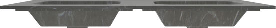 Balmani Tablo Arcato dubbele wastafel Pietra Grey marmer 135 x 55 cm