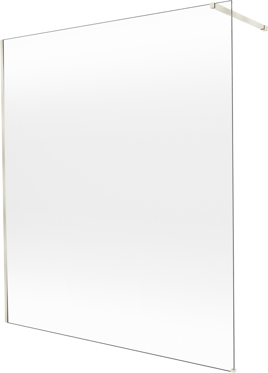 Balmani Modular douche à l'italienne: 180 x 200 cm, Permafrost, avec coating, Profil Brushed Champagne Gold
