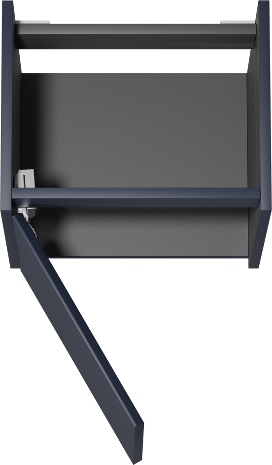 Storke Seda meuble sous-lavabo suspendu 45 x 35 cm bleu nuit porte