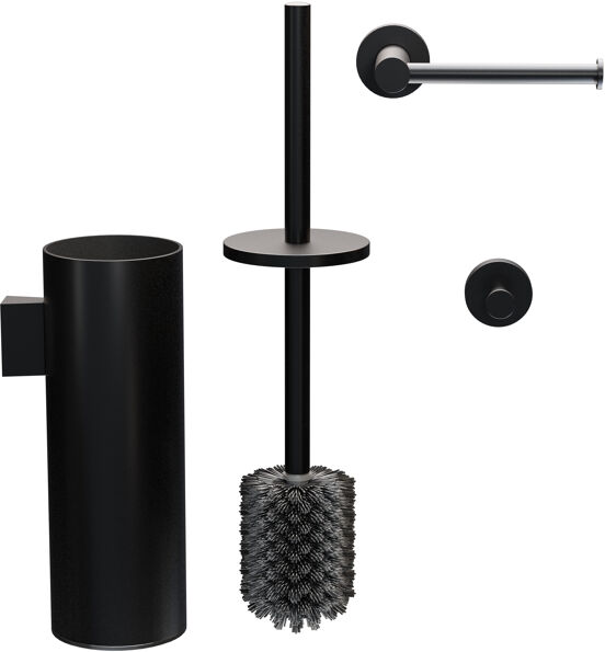 Blaufoss Harmony wc-accessoireset mat zwart