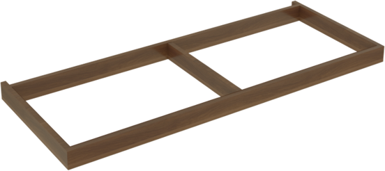 Balmani Lucida socle pour meuble sous-vasque noyer 120 x 55 cm