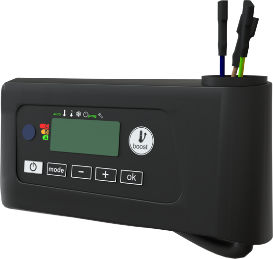 Vipera Heizkörperthermostat für elektrischen Handtuchheizkörper programmierbar schwarz