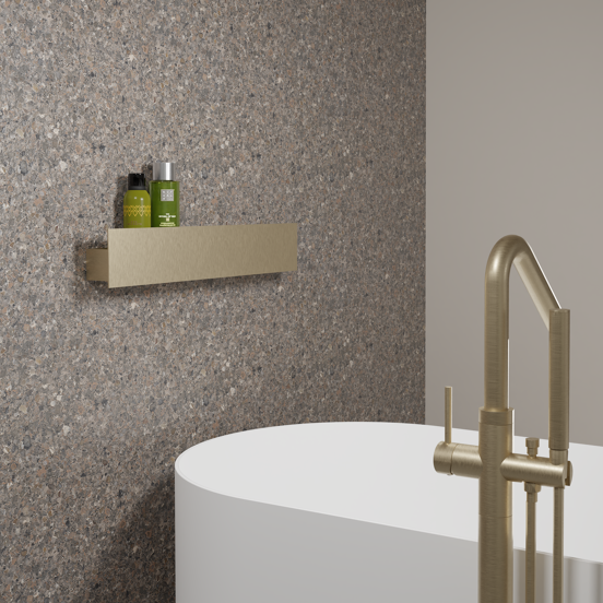 Balmani Uma wandplank Brushed Champagne Gold 60 x 8.5 cm