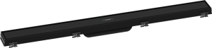 Hansgrohe RainDrain Match caniveau de douche avec cadre réglable en hauteur 80cm noir mat