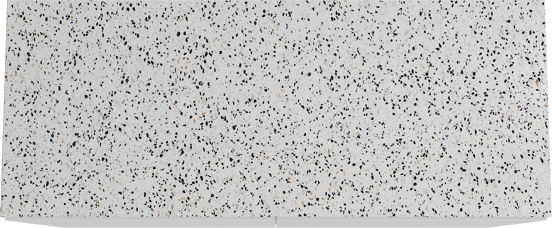 Storke Edge staand badmeubel 130 x 52 cm mat wit met Tavola enkel of dubbel wastafelblad in mat wit/zwart terrazzo