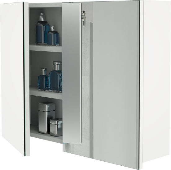 Storke Beta spiegelkast 80 x 60 cm hoogglans wit