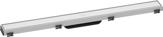 Hansgrohe RainDrain Match Fertigset Duschrinne 80cm Weiß matt