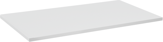 Linie Lado enkel wastafelblad mat wit composiet marmer 80 x 46 cm