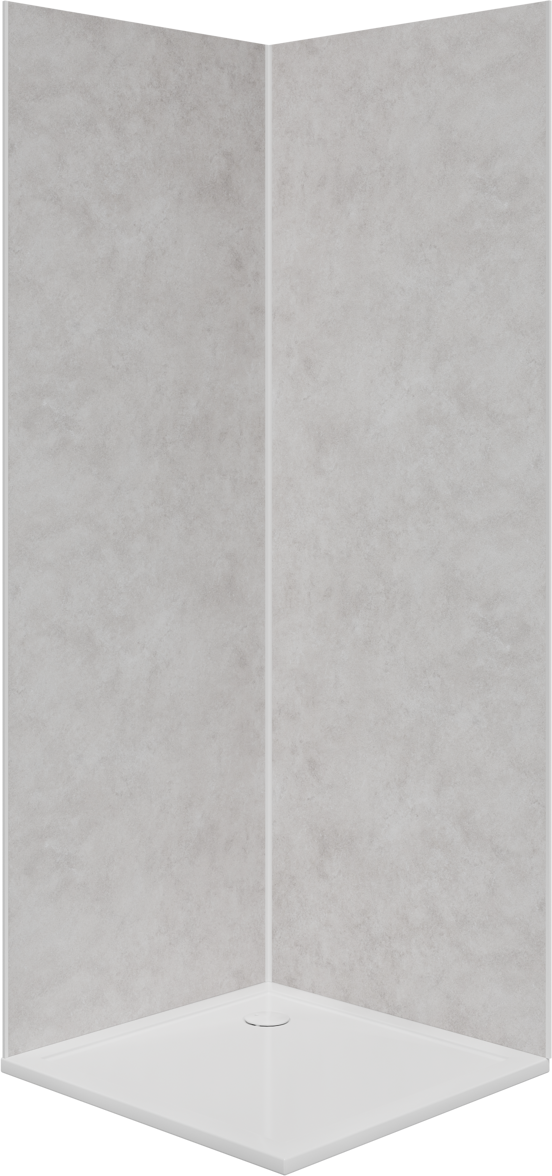 Luca Varess Artdeco revêtement mural de douche 120 x 90 x 244 cm aluminium composite calacatta mat