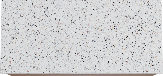 Balmani Mitra zwevend badkamermeubel 120 x 55 cm notelaar met Stretto enkel of dubbel tablet in mat wit/zwart terrazzo