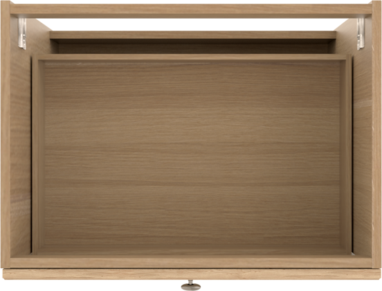 Balmani Lemon meuble sous-vasque a poser 75 x 55 cm chêne vieilli 2 tiroirs