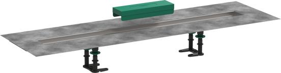 Hansgrohe RainDrain installatieset voor douchegoot 90cm voor Raindrain Match of Rock