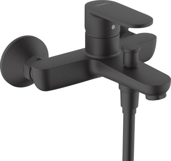 Hansgrohe Vernis Blend Mischarmatur Badewannenarmatur schwarz matt