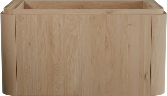 Balmani Moon zwevende wastafelonderkast 100 x 55 cm natuur eik 2 lades
