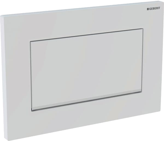 Sigma 30 bedieningspaneel eenknopsbediening hoogglans wit voor UP320 of UP720 inbouwreservoir