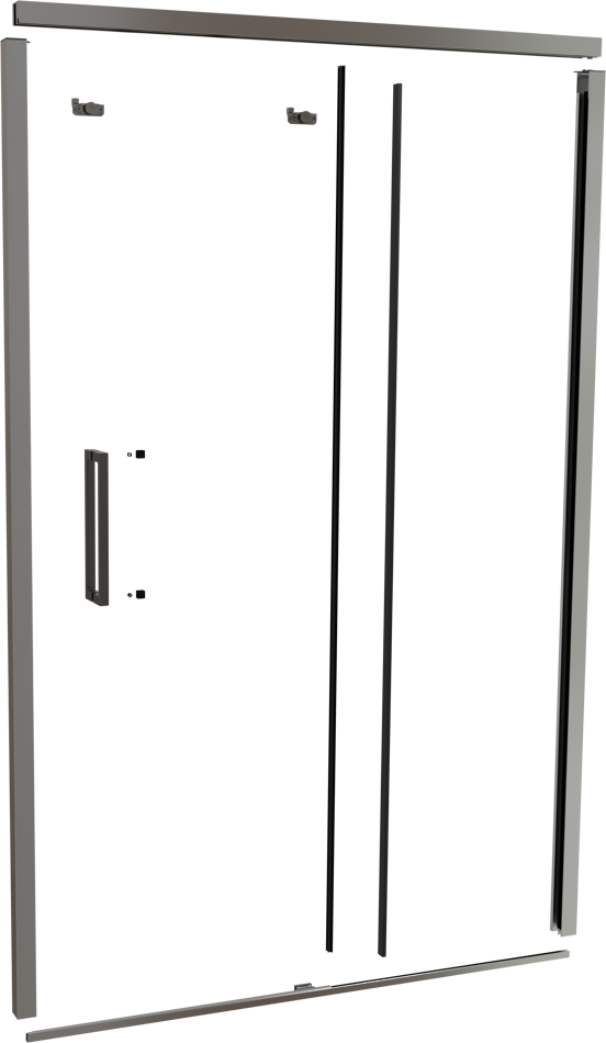 Balmani Senses Design 140 cm nis schuifdeur profielenset glanzend chroom