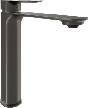 Blaufoss Bodan verhoogde wastafelkraan brushed gunmetal