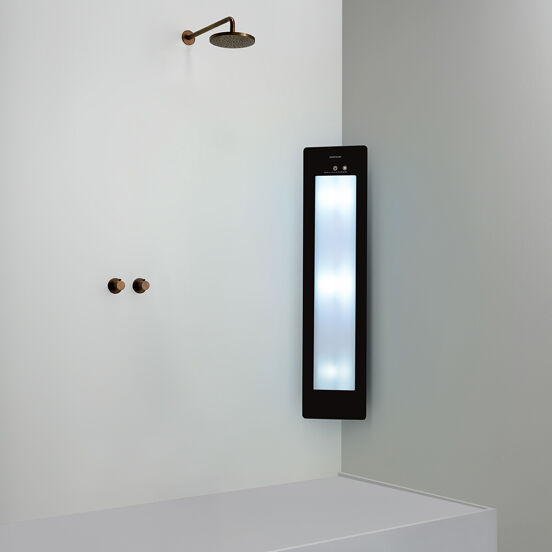 Sunshower Plus M Infrarood en UV Opbouw in hoek black