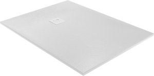 Balmani Vega receveur de douche 120 x 90 cm marbre composite blanc mat structure en ardoise