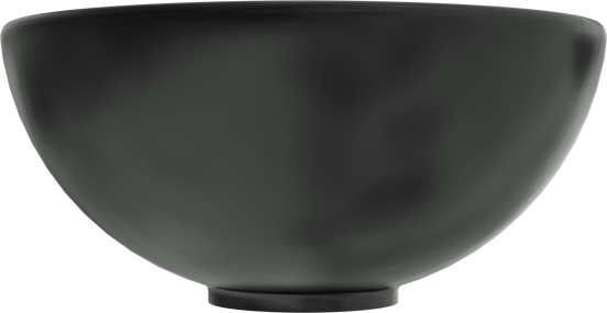 Linie Lavo vasque à poser porcelaine noir mat rond Ø 32 cm