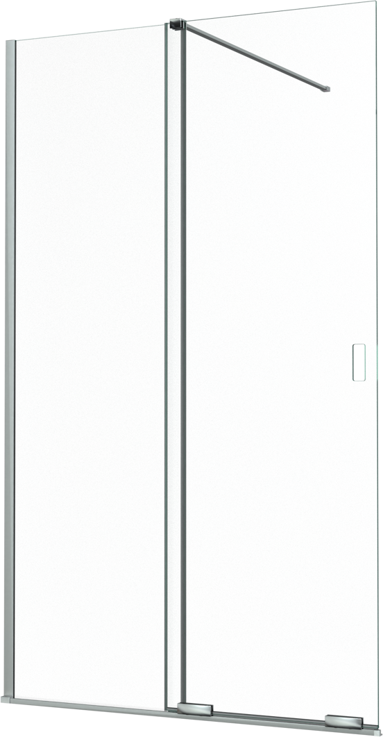 Balmani Move Slide inloopdouche met uitschuifbare wand 120 x 200 cm helder glas  chroom profiel