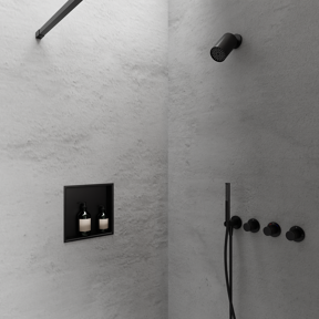 Blaufoss Box Einbau-Niche 30 x 30 cm schwarz matt