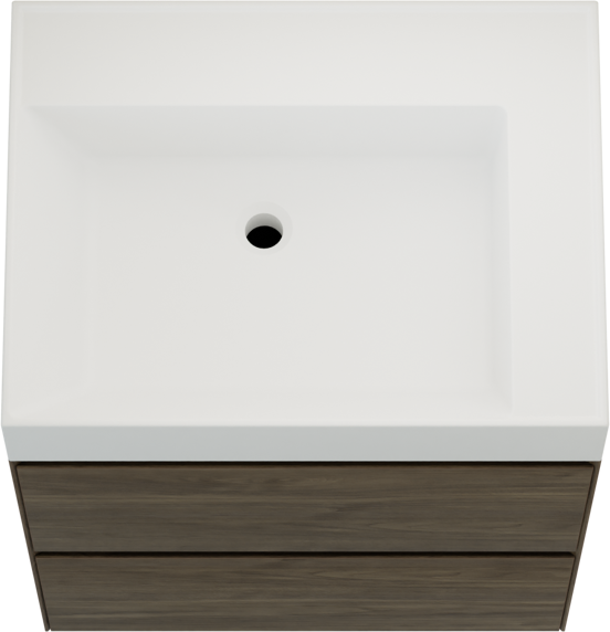 Balmani Mitra Compact meuble salle de bains suspendu 120 x 46 cm chêne sauvage avec Argila vasque asymétrique gauche marbre composite blanc mat