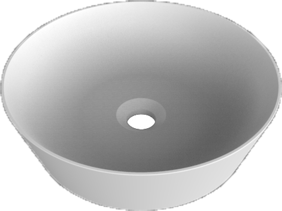 Balmani Still vasque à poser mat Solid Surface rond Ø 38 cm