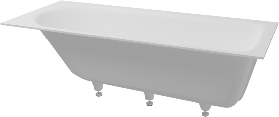 Balmani Rallanta baignoire encastrable mono 170 x 75 cm Solid Surface blanc mat