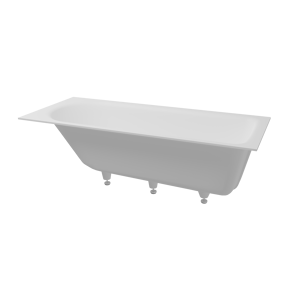 Balmani Rallanta baignoire encastrable mono 170 x 75 cm Solid Surface blanc mat