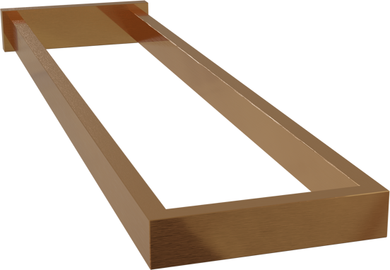 Blaufoss Noma dubbele handdoekhouder Brushed Rosegold 41cm