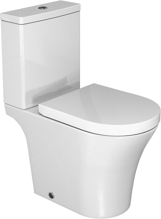 Luca Varess Fanuco staand toilet glanzend wit randloos met Geberit spoelsysteem