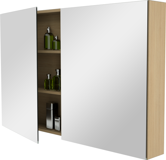Storke Reflecta spiegelkast 120 x 75 cm natuur eik