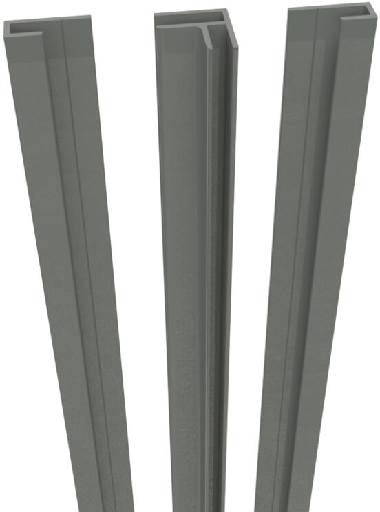 Linie Plato set douchewandbekleding met profielen 90 x 90 x 210 cm pvc Dakota