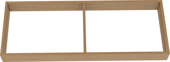 Balmani Legno sokkel voor wastafelonderkast verweerde eik 135 x 52,5 cm