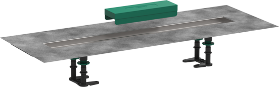 Hansgrohe RainDrain Installationset für Duschrinne 70cm Für Raindrain Match ou Rock