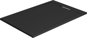 Balmani Andes douchebak 120 x 80 cm top solid mat zwart