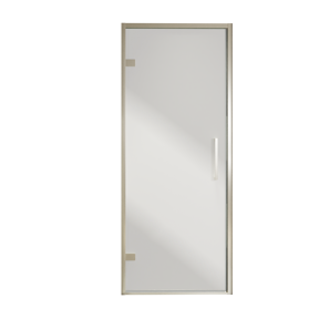 Balmani Senses Design douche draaideur links 90 cm x 210 cm Reflex spiegelglas, Brushed CoolMetal profielen